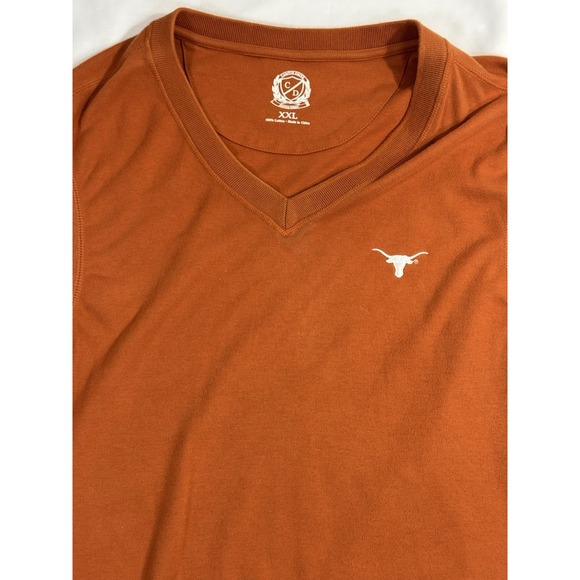 Texas Longhorns Vest Orange Campus Drive Stitched Logo 100% Cotton Men's 2XL - Picture 2 of 7